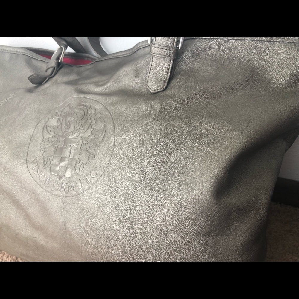 Platinum silver tote bag